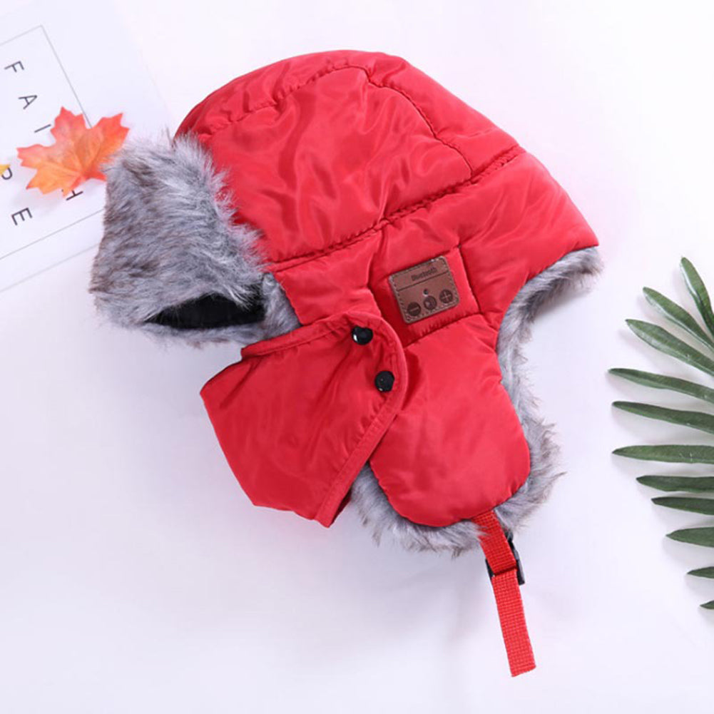 Bluetooth 5.0 Earphone Hat Winter Windproof Wireless Headset Unisex Music Cap