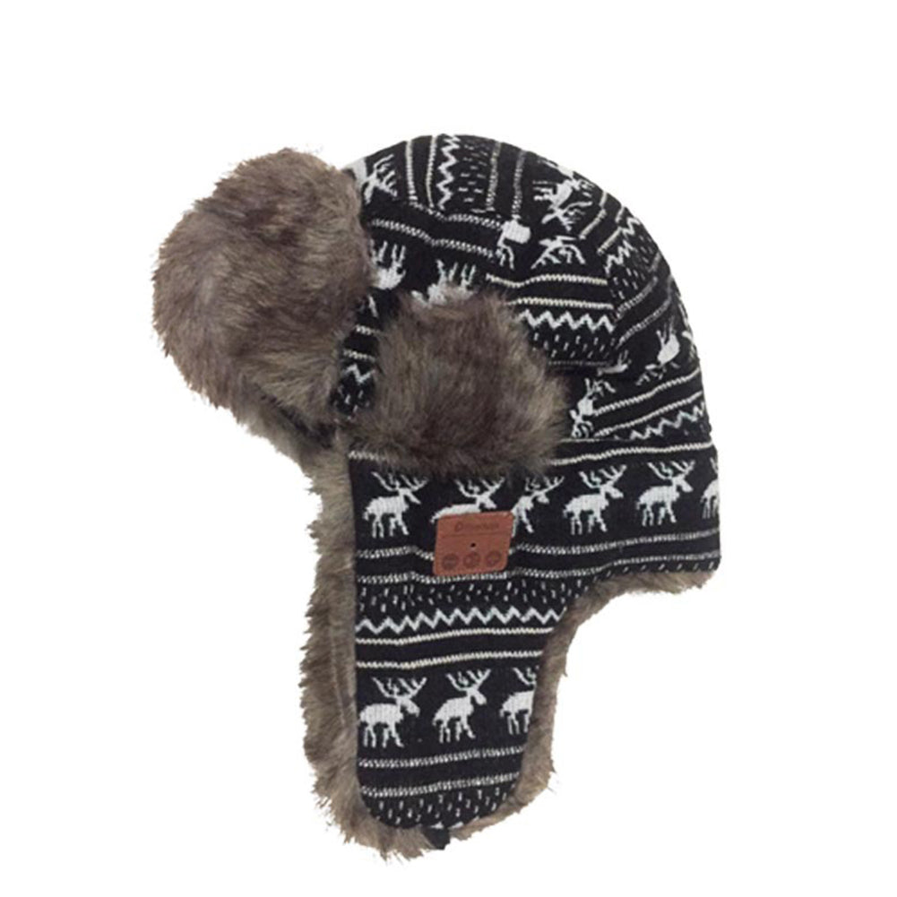 Bluetooth 5.0 Earphone Hat Winter Windproof Wireless Headset Unisex Music Cap