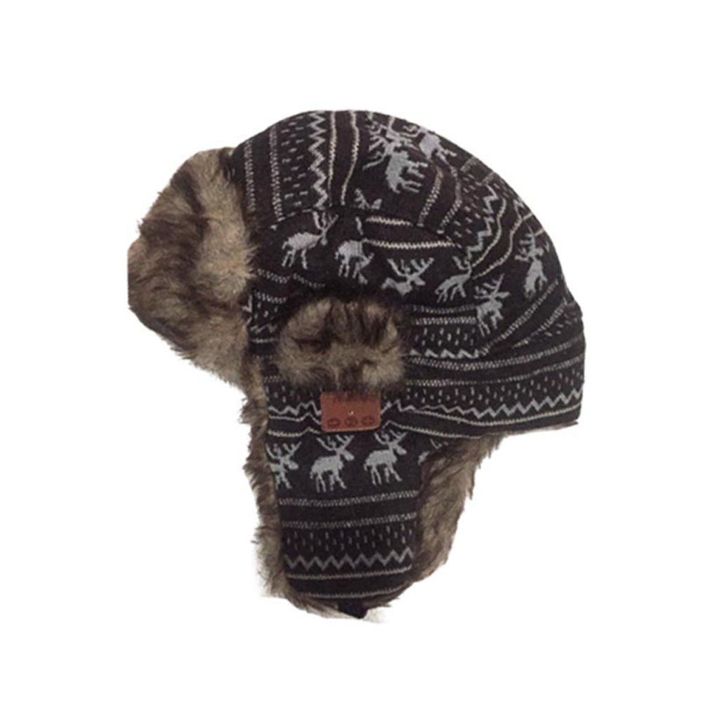 Bluetooth 5.0 Earphone Hat Winter Windproof Wireless Headset Unisex Music Cap