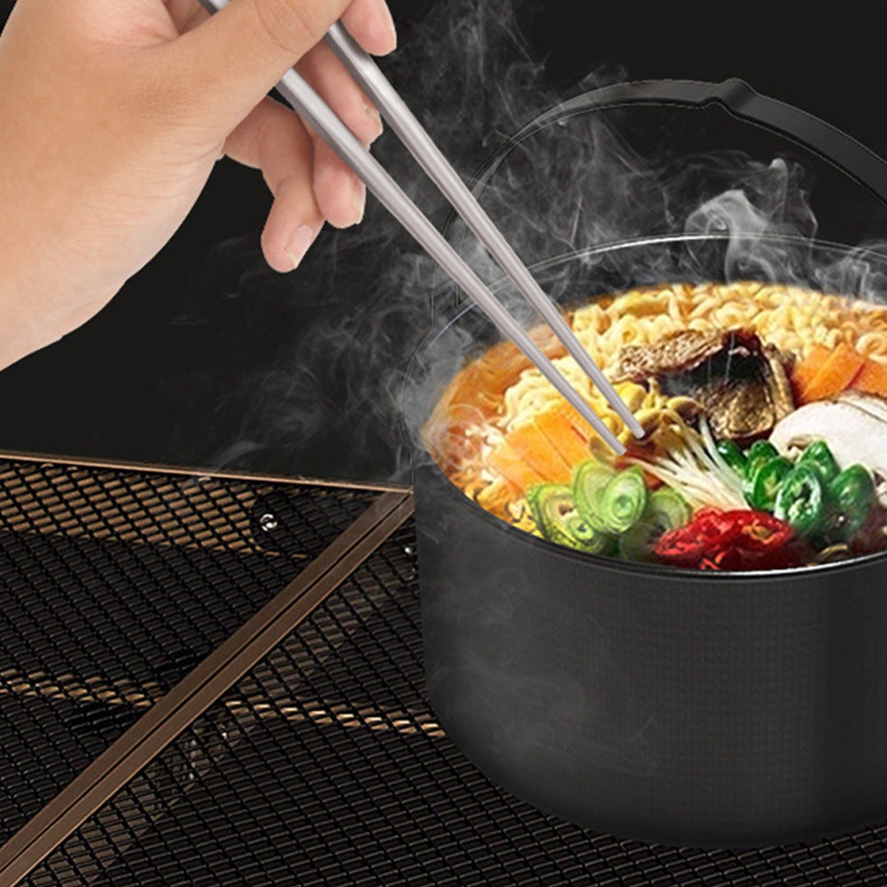 Portable Anti-skid Outdoor Picnic Travel Titanium Chopsticks with Storage Case