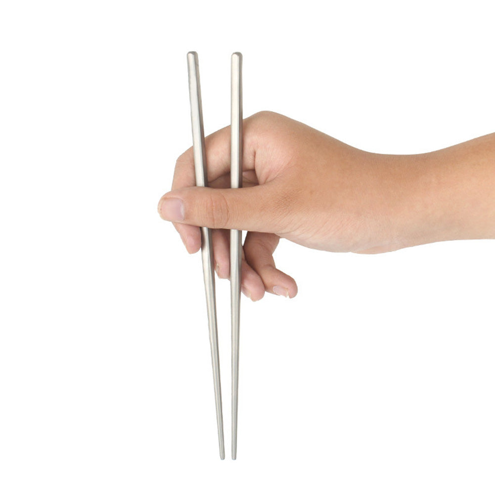 Portable Anti-skid Outdoor Picnic Travel Titanium Chopsticks with Storage Case