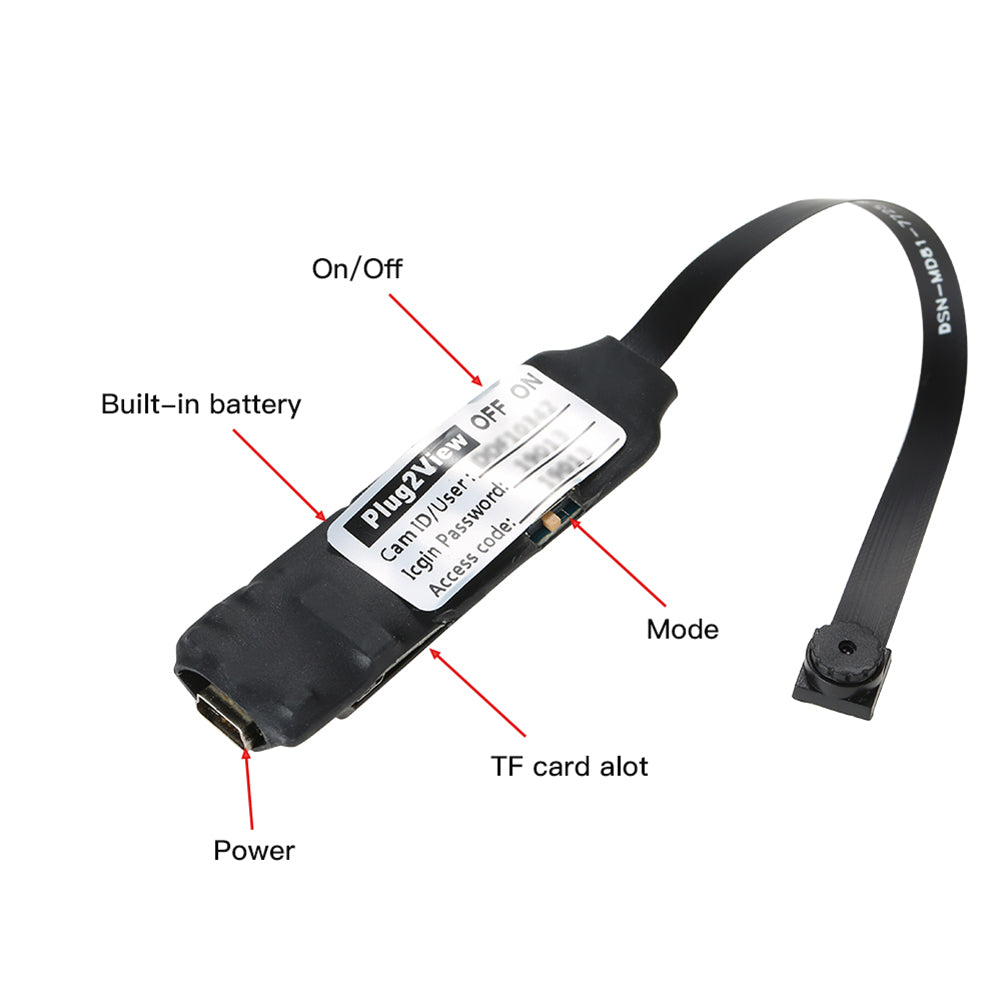Mini Wireless WIFI IP Spy Hidden Pinhole Camera Digital Video Recorder Camcorder