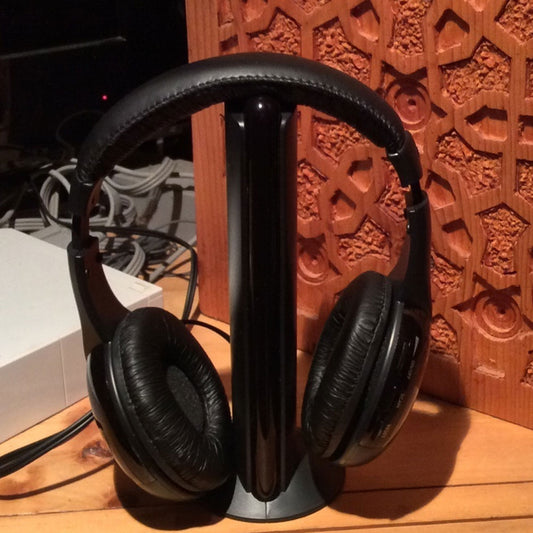 5 in 1 Hi-Fi FM Radio Wireless Headphones Headsets for TV DVD MP3 CD MP4 PC