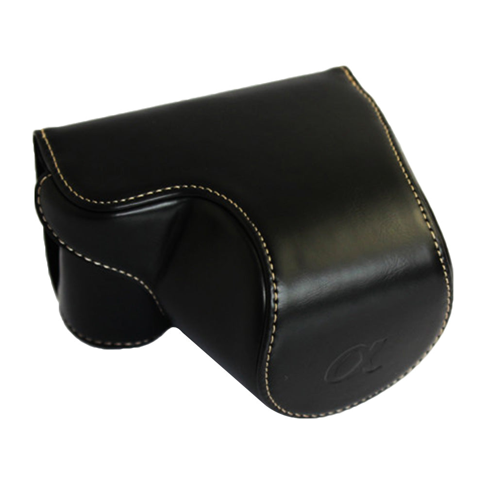 Faux Leather Case Cover Protective Pouch Camera Bag for Sony A5000 A5100 NEX-3N
