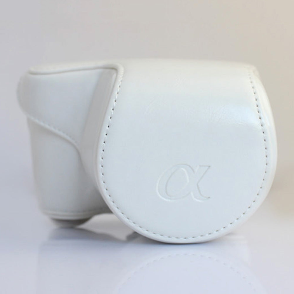 Faux Leather Case Cover Protective Pouch Camera Bag for Sony A5000 A5100 NEX-3N