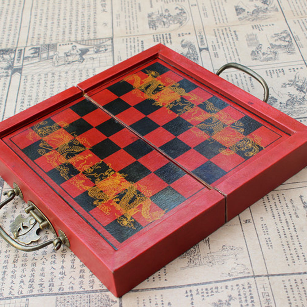 Kids Adults Professional Qing Dynasty Soldiers Table Chess Board Fun Toy Game