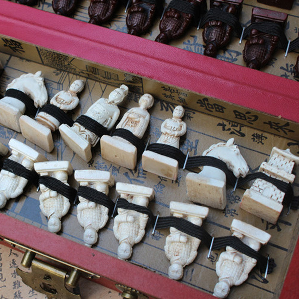 Kids Adults Professional Qing Dynasty Soldiers Table Chess Board Fun Toy Game