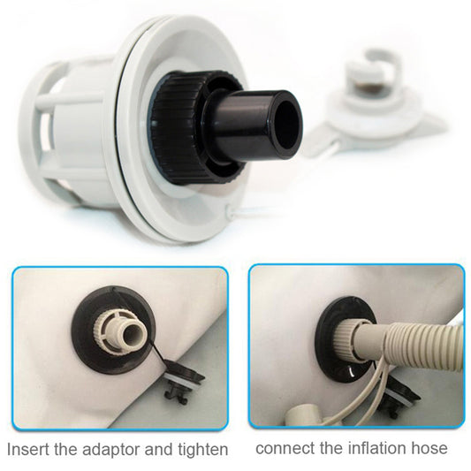 Air Valve Pump Hose Adaptor Plastic Connector for Kayak Fishing Inflatable Boat
