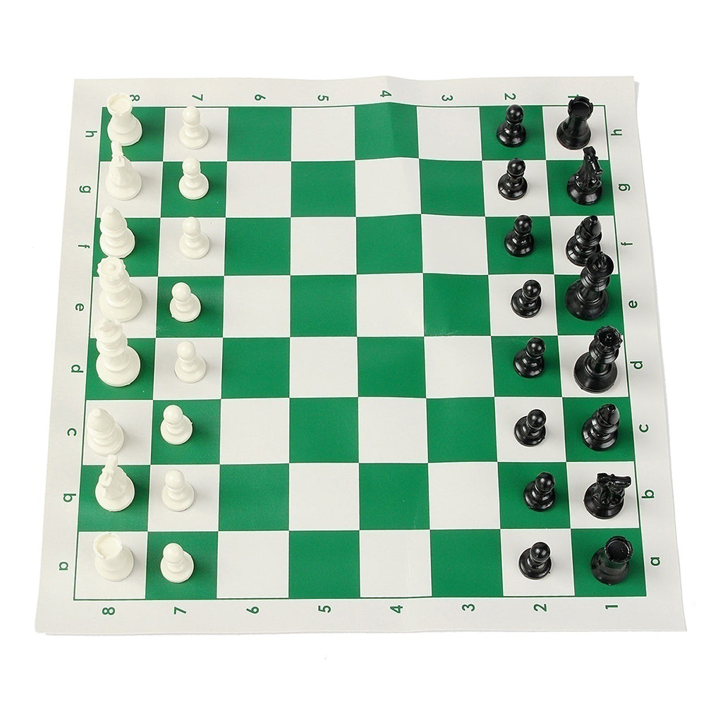 Portable 32 Pieces Intelligence Contemporary Tournament Chess Set Travel Game