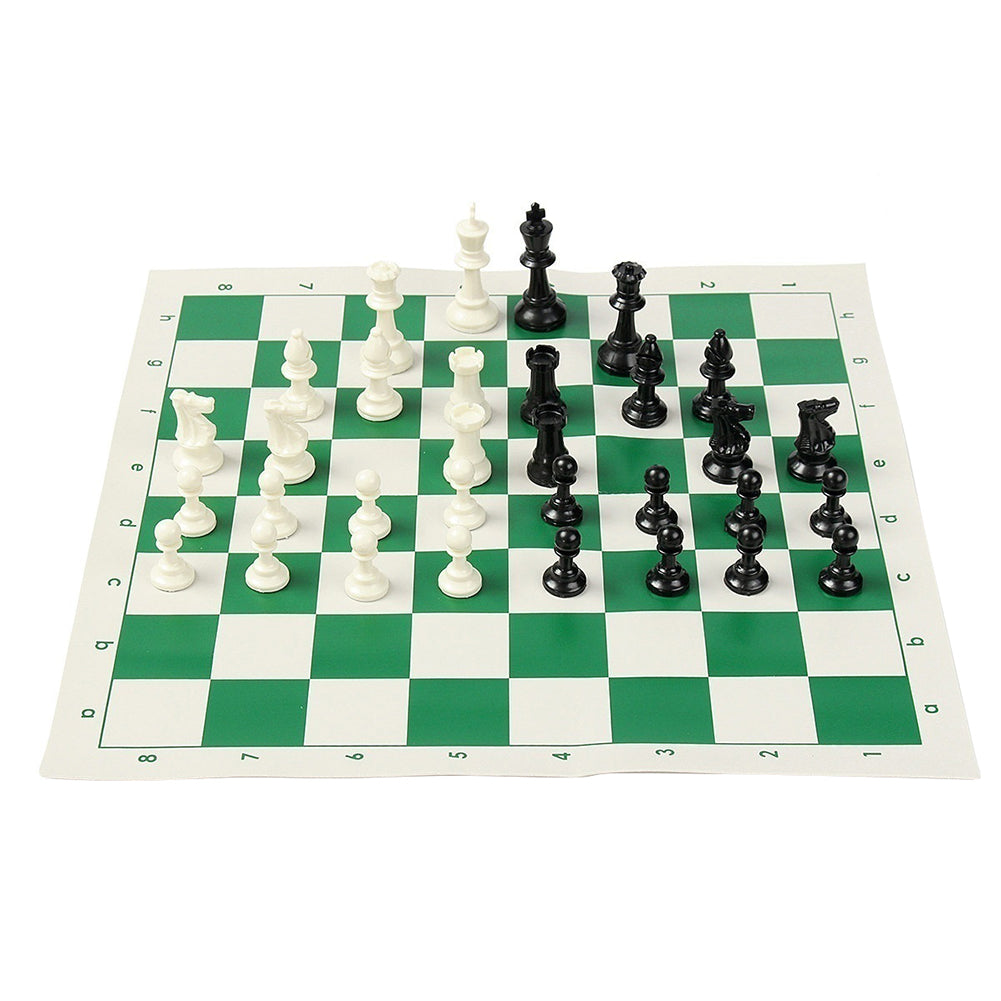 Portable 32 Pieces Intelligence Contemporary Tournament Chess Set Travel Game