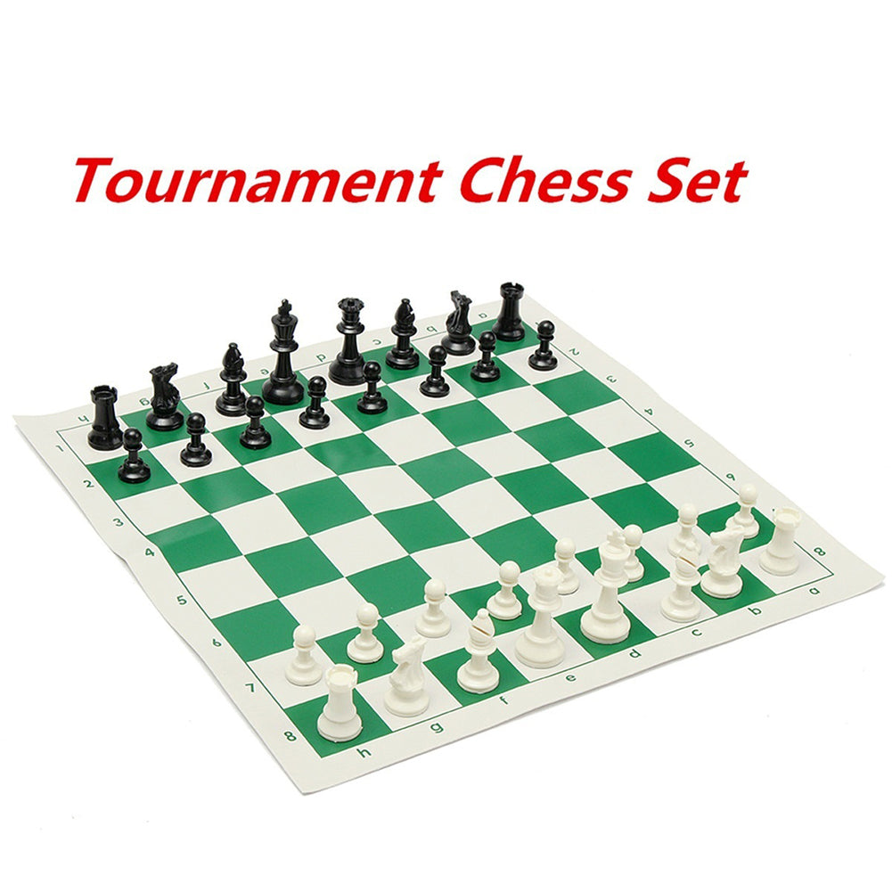 Portable 32 Pieces Intelligence Contemporary Tournament Chess Set Travel Game