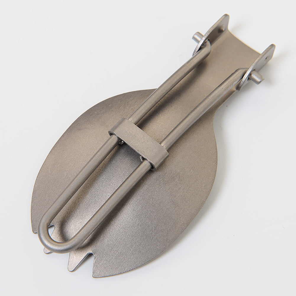 Outdoor Portable Titanium Folding Fork Spoon Picnic Camping Hiking Tableware