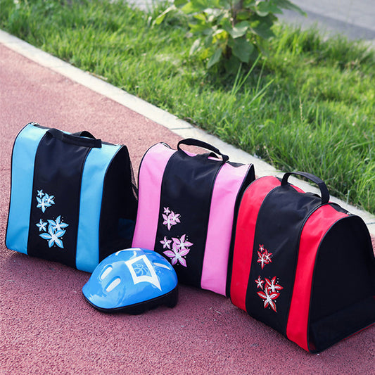Large Capacity Durable Ice Skates Roller Skating Carry Holder Storage Zipper Bag