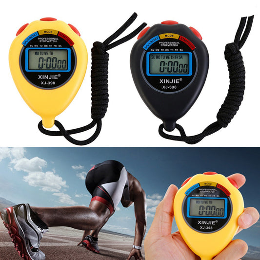 Stopwatch LCD Digital Professional Chronograph Timer Counter Sports Gym Tool
