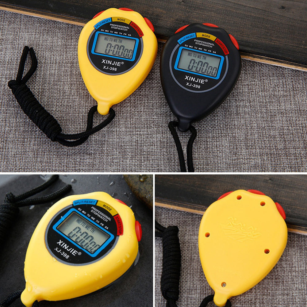 Stopwatch LCD Digital Professional Chronograph Timer Counter Sports Gym Tool