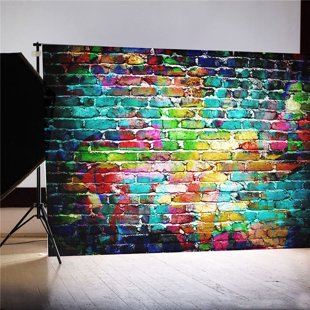 Graffiti Brick Wall Photo Studio Props Background Cloth Photography Backdrop
