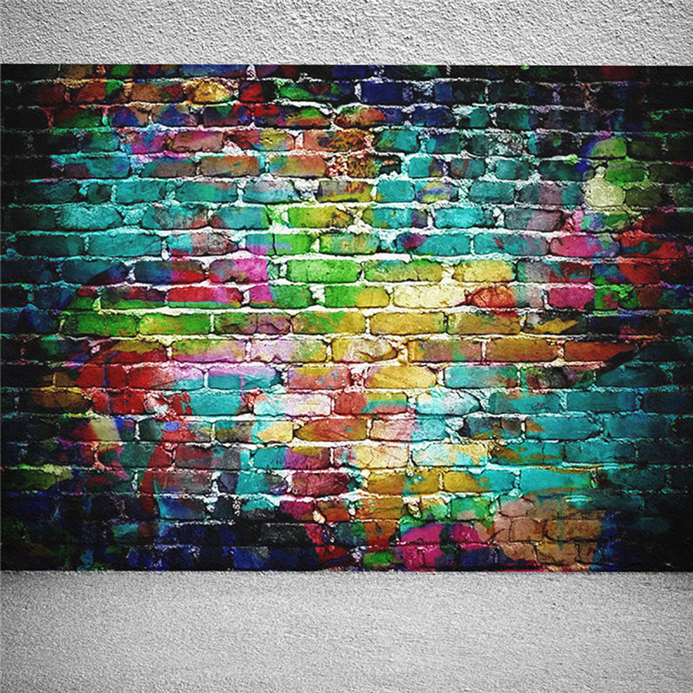 Graffiti Brick Wall Photo Studio Props Background Cloth Photography Backdrop