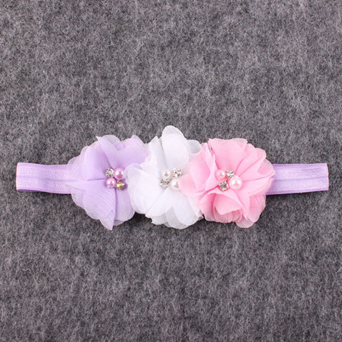 Newborn Kids Baby Lovely Feather Angel Wings Flower Hair Band Photography Props