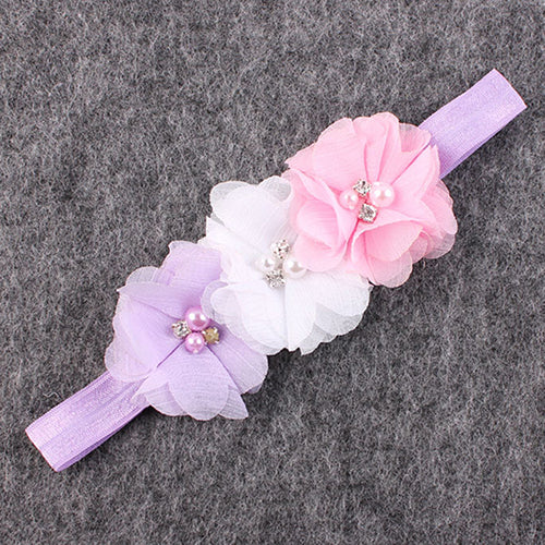 Newborn Kids Baby Lovely Feather Angel Wings Flower Hair Band Photography Props