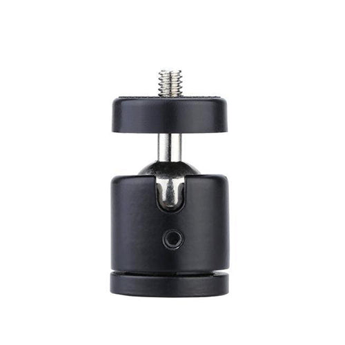 Black Mini 1/4inch 360 Swivel Ball Head Screw for Camera Tripod DSLR Monopod