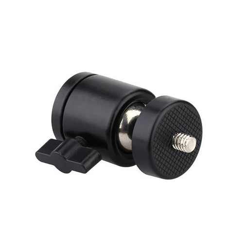 Black Mini 1/4inch 360 Swivel Ball Head Screw for Camera Tripod DSLR Monopod