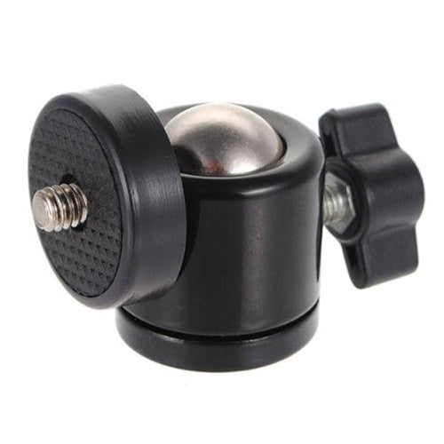 Black Mini 1/4inch 360 Swivel Ball Head Screw for Camera Tripod DSLR Monopod