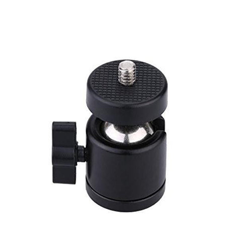 Black Mini 1/4inch 360 Swivel Ball Head Screw for Camera Tripod DSLR Monopod