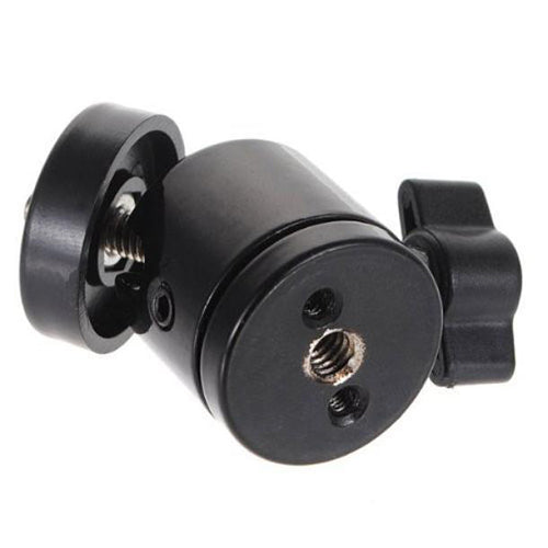Black Mini 1/4inch 360 Swivel Ball Head Screw for Camera Tripod DSLR Monopod