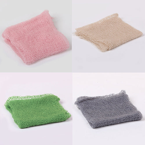 Newborn Baby Boy Girl Faux Mohair Wrap Knit Photography Prop Baby Photo Prop