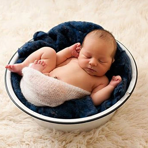 Newborn Baby Boy Girl Faux Mohair Wrap Knit Photography Prop Baby Photo Prop