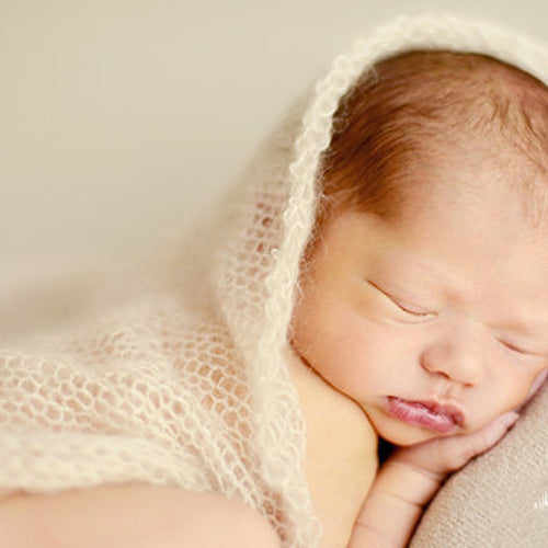 Newborn Baby Boy Girl Faux Mohair Wrap Knit Photography Prop Baby Photo Prop