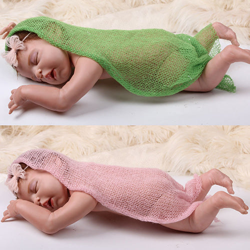 Newborn Baby Boy Girl Faux Mohair Wrap Knit Photography Prop Baby Photo Prop