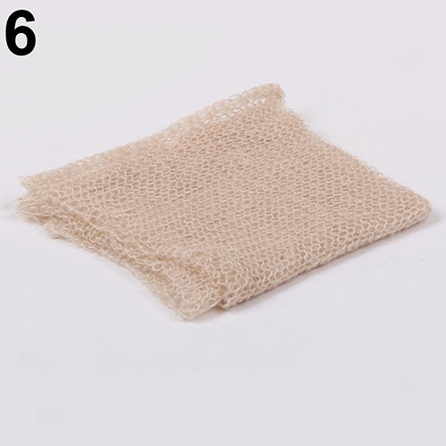 Newborn Baby Boy Girl Faux Mohair Wrap Knit Photography Prop Baby Photo Prop