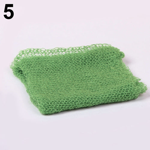 Newborn Baby Boy Girl Faux Mohair Wrap Knit Photography Prop Baby Photo Prop