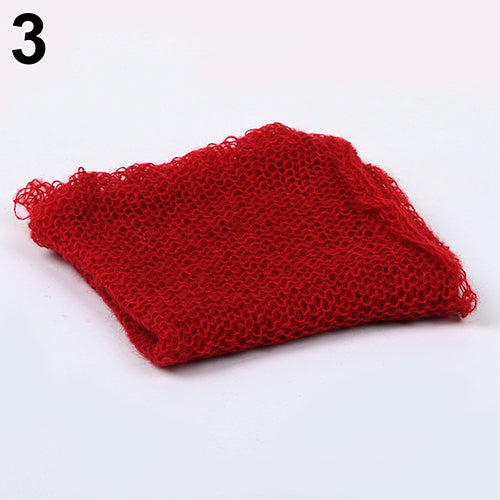 Newborn Baby Boy Girl Faux Mohair Wrap Knit Photography Prop Baby Photo Prop