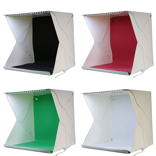 Mini Foldable Buckle LED Photo Taking Soft Light Studio Box Photography Props