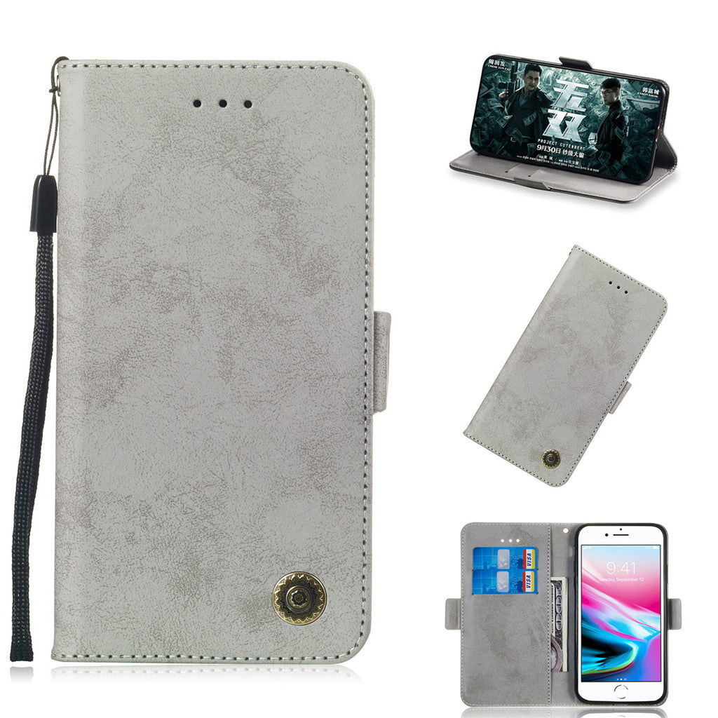 For iPhone 7 Case Flip Stand Wallet Retro Leather Cover design Mobile Phone Bags With Card slot function For iPhone 8