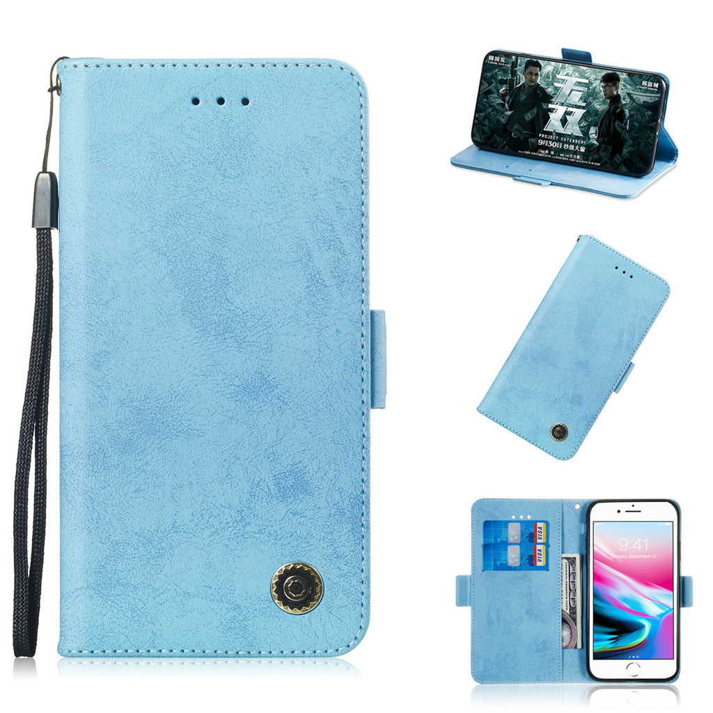 For iPhone 7 Case Flip Stand Wallet Retro Leather Cover design Mobile Phone Bags With Card slot function For iPhone 8