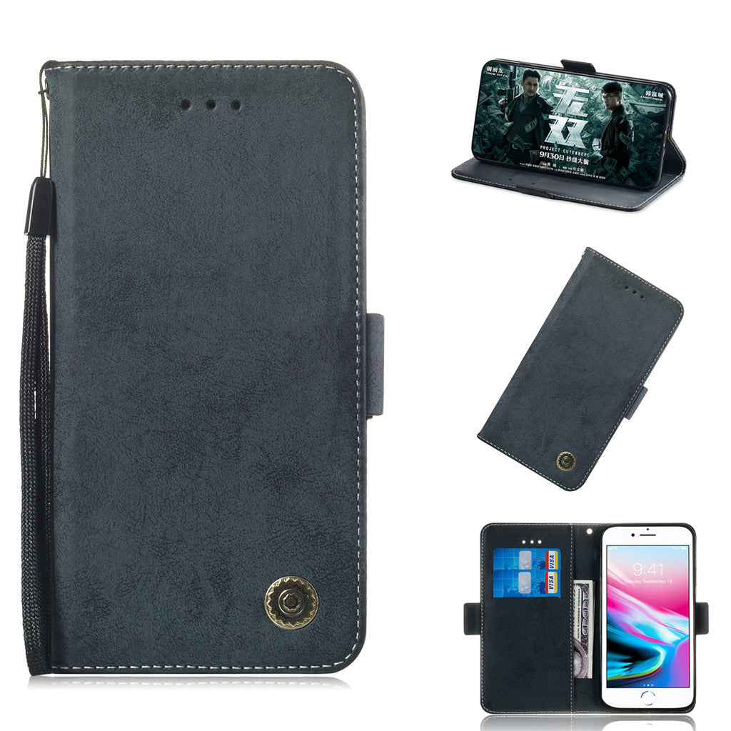 For iPhone 7 Case Flip Stand Wallet Retro Leather Cover design Mobile Phone Bags With Card slot function For iPhone 8