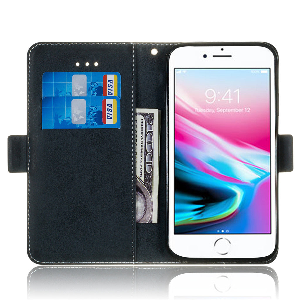 For iPhone 7 Case Flip Stand Wallet Retro Leather Cover design Mobile Phone Bags With Card slot function For iPhone 8