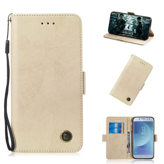 For Samsung Galaxy J730 J7 2017 European version Case Flip Stand Wallet Retro Leather Cover design With Card slot function