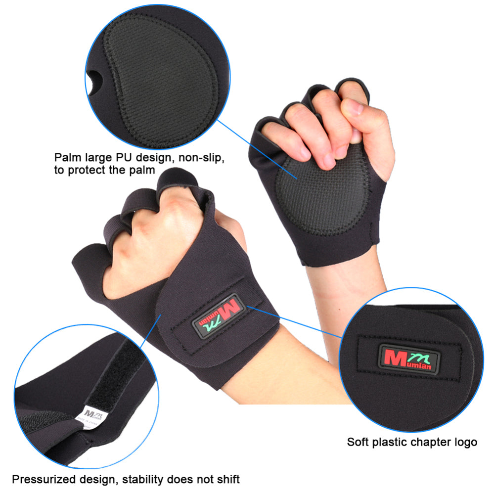 Sport MTB Bike Cycling Gym Half Finger Anti-Skip Men Women Shockproof Gloves