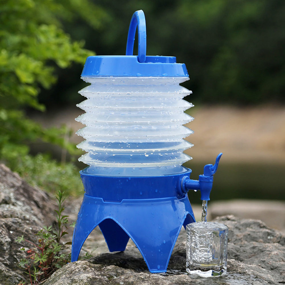 Foldable Car Kettle 5.5L Large Capacity Camping Water Storage Outdoor Bucket