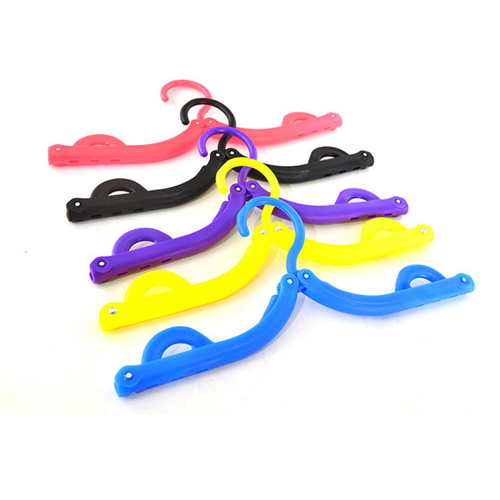 Portable Collapsible Hanger Plastic Anti-skid Clothes Holder Travel Drying Rack