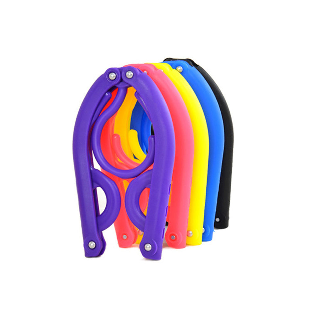 Portable Collapsible Hanger Plastic Anti-skid Clothes Holder Travel Drying Rack