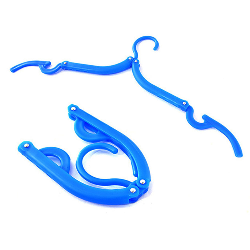 Portable Collapsible Hanger Plastic Anti-skid Clothes Holder Travel Drying Rack