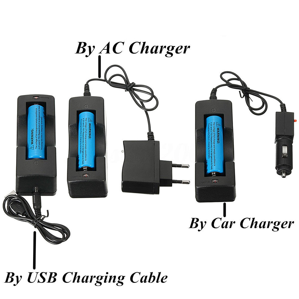 Super Bright Outdoor Tactical 5 Mode Flashlight T6 LED Zoomable Torch Lamp Light