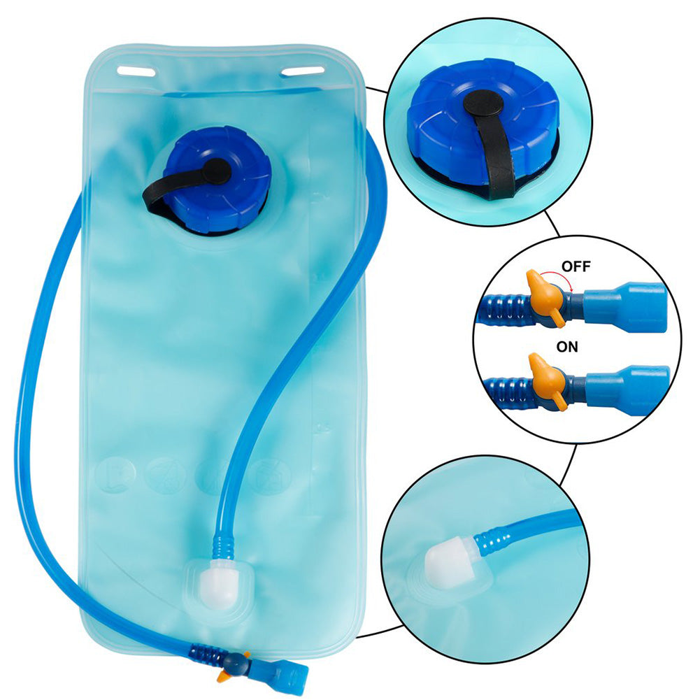 2L Bicycle Cycling Wide Mouth Water Bladder Bag Hydration for Outdoor Sports