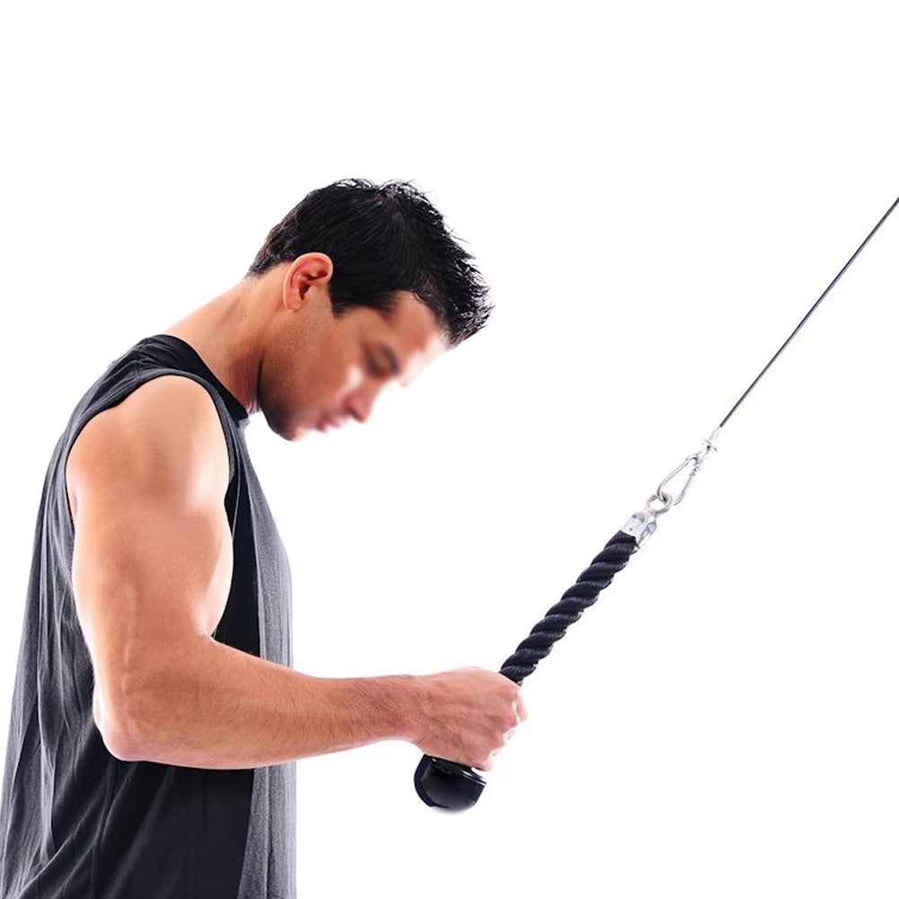 Heavy Duty Fitness Tricep Training Rope Exerciser Strength for Body Building