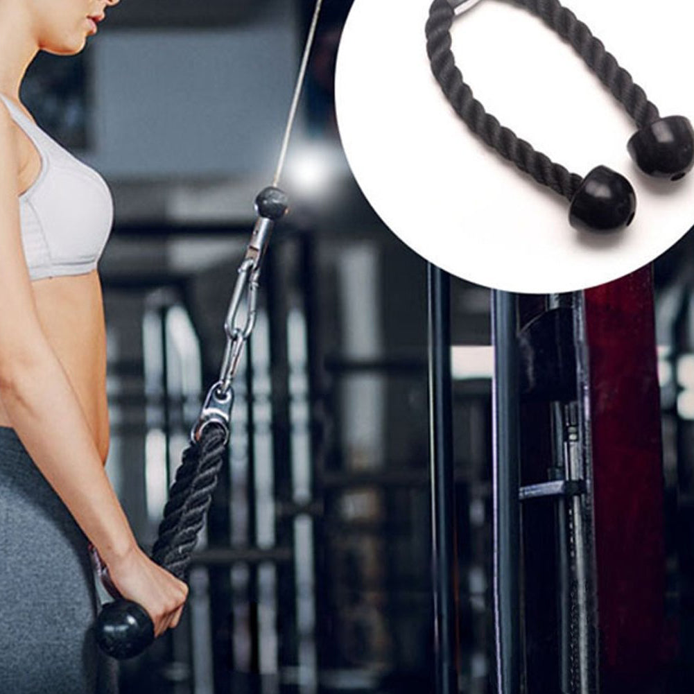 Heavy Duty Fitness Tricep Training Rope Exerciser Strength for Body Building